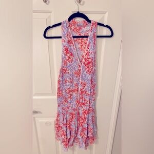 Poupette St. Barth dress (mini, red and purple) Sz. L
